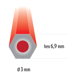 esagonale 6.9 mm