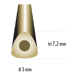 triangolare metal 7.2 mm