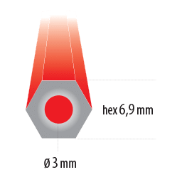 esagonale 6.9 mm