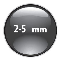 punta da 2 e 5 mm
