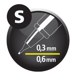 punta sottile 0.3 e 0.6 mm